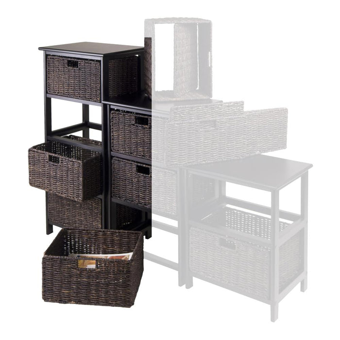 Omaha Storage Rack with 4 Foldable Baskets