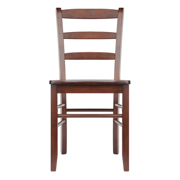 Benjamin 2-PC Ladder Back Chair Set Walnut