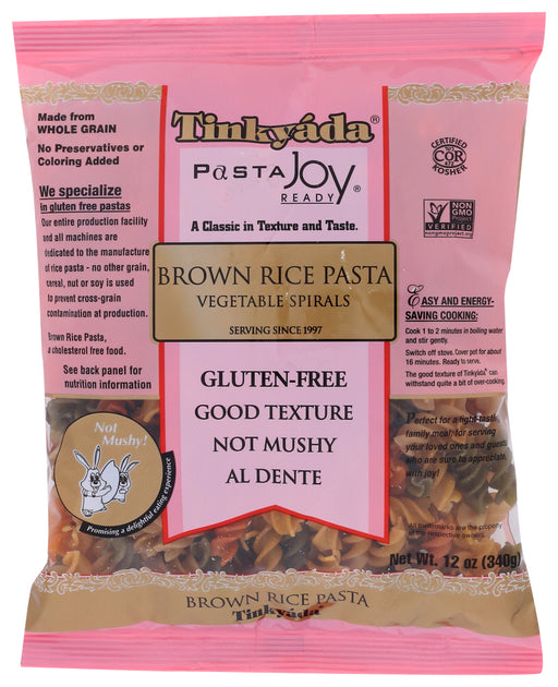 JOY! A rice pasta that cooks like any regular pasta. Award-winning taste Al dente and not mushy.