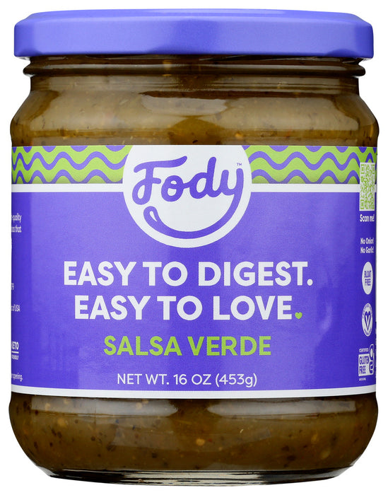 FODY FOOD CO: Fire Roasted Salsa Verde, 16 oz