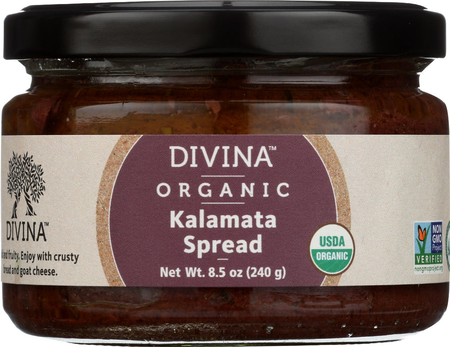 DIVINA: Organic Kalamata Spread, 8.5 oz