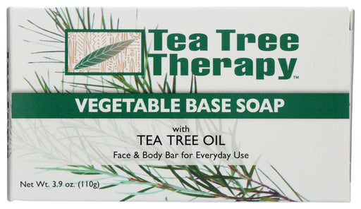 TEA TREE THERAPY: Vegetable Base Soap with Tea Tree Oil, 3.9 oz