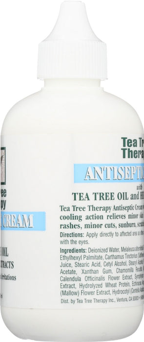 TEA TREE THERAPY: Antiseptic Cream with Tea Tree Oil and Herbal Extracts, 4 oz