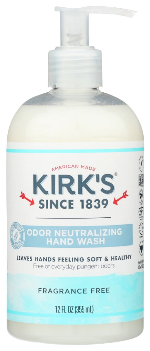 Our odor neutralizing hand wash uses a unique, natural vegetable fermentation technology (similar to some natural deodorants) to completely eliminate kitchen prep smells, like fish and garlic. It's also tough on every day pungent odors, dirt and grime. Premium Coconut Oil creates a creamy lather and soothing Aloe Vera ensures that your hands are left feeling soft, healthy and free of bad odors!