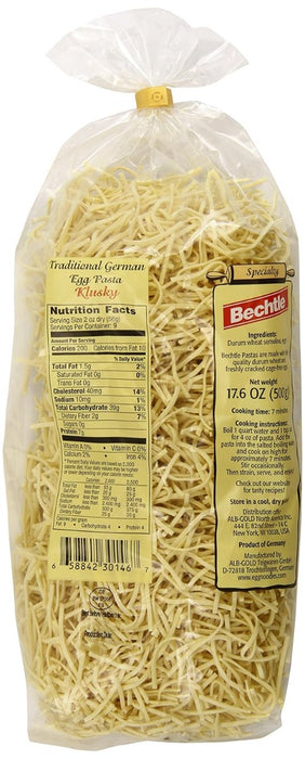 BECHTLE: Traditional German Egg Pasta Klusky, 17.6 oz