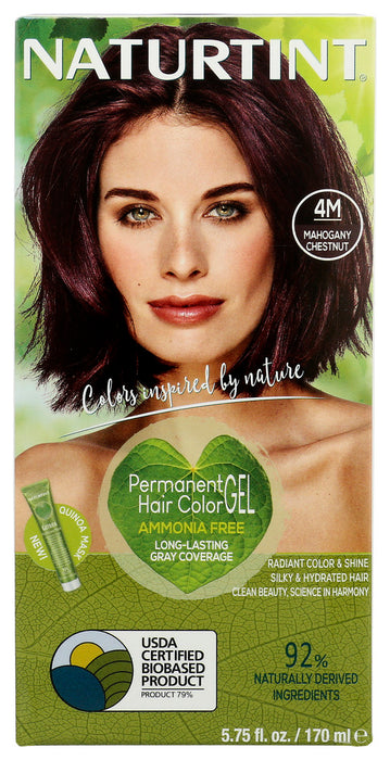 NATURTINT: Permanent Hair Colorant 4M Mahogany Chestnut, 5.28 oz