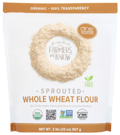 ONE DEGREE: Organic Sprouted Whole Wheat Flour, 32 oz