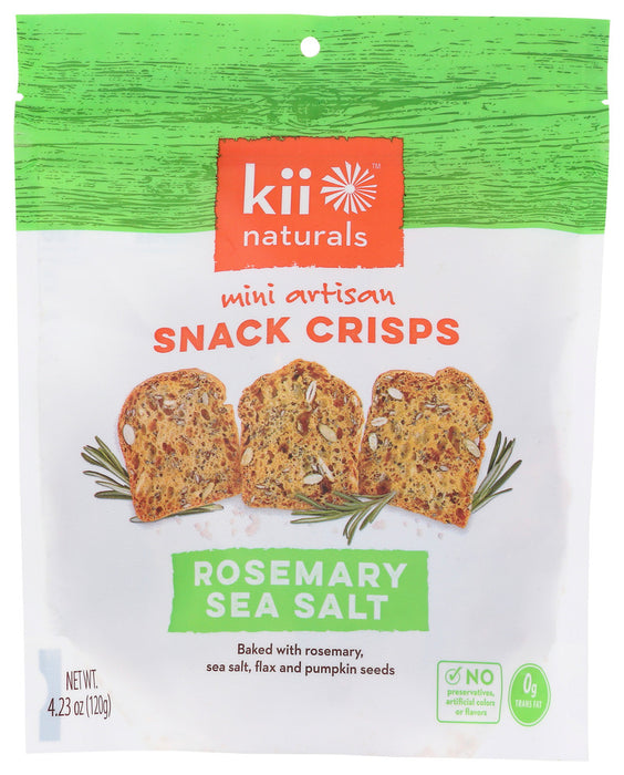 KII NATURALS: Rosemary Sea Salt Crisps, 4.23 oz