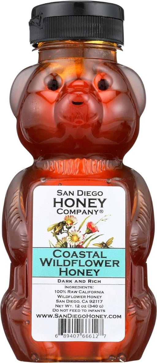 SAN DIEGO HONEY COMPANY: Raw Coastal Wildflower Honey, 12 oz