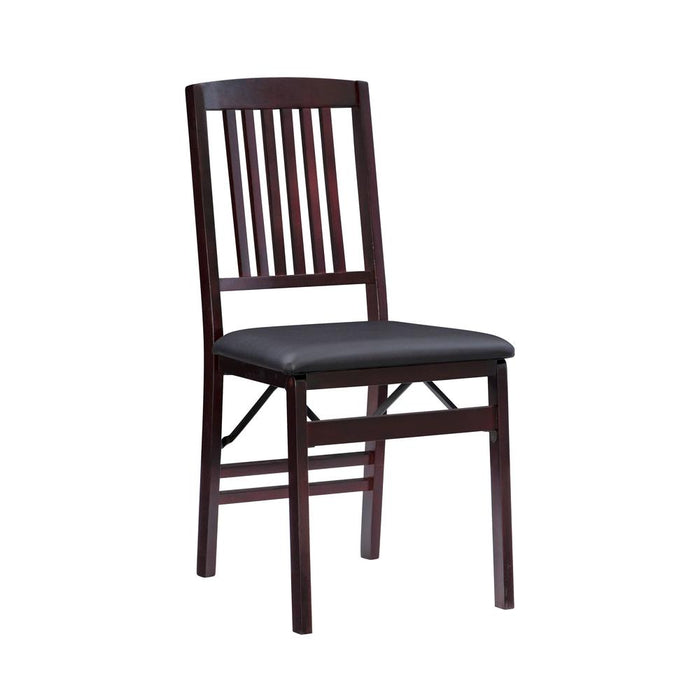 Triena 18 In Mission Back Folding Chair - Set Of Two