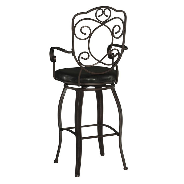 Crested Back Bar Stool 30