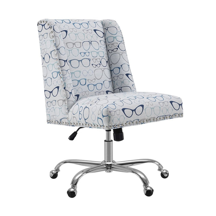 Draper Office Chair, Glasses Print