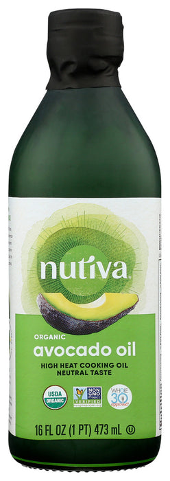 NUTIVA: Oil Avocado Pure Organic, 16 FO