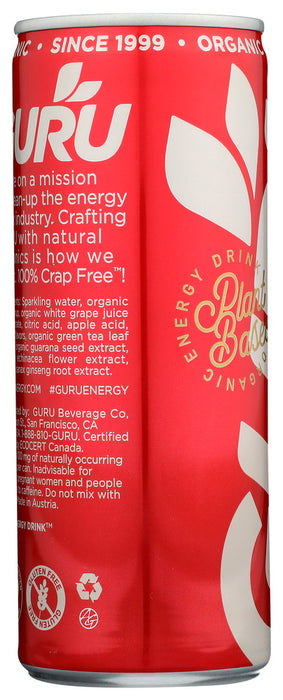 GURU: Energy Organic Energy Drink, 8.4 oz