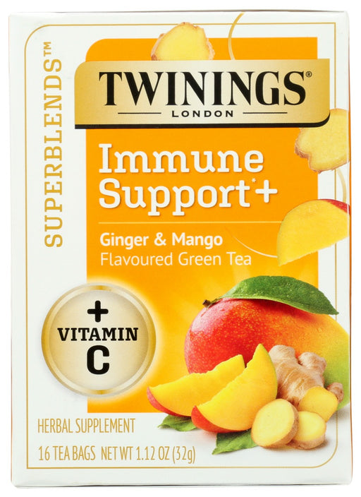 TWINING TEA: Superblends Immune Support+ Plus Vitamin C, 16 bg