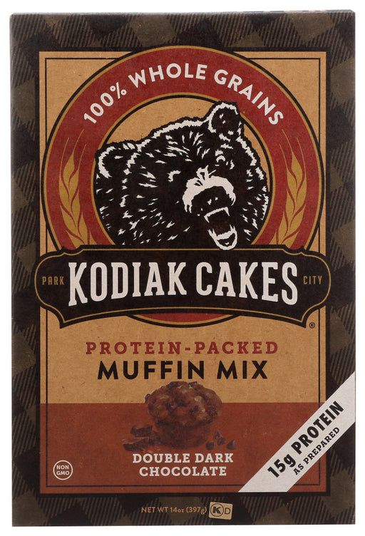 KODIAK: Double Dark Chocolate Muffin Mix, 14 oz