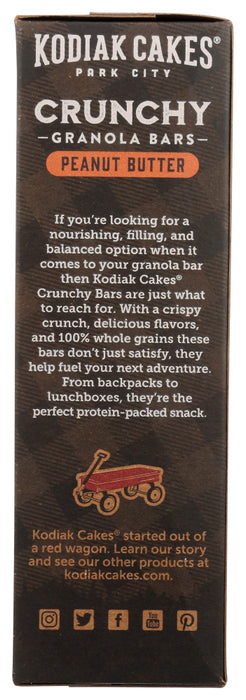 KODIAK: Peanut Butter Crunchy Granola Bars, 9.5 oz