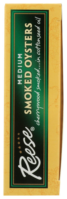 REESE: Smoked Oyster Medium, 3.7 Oz