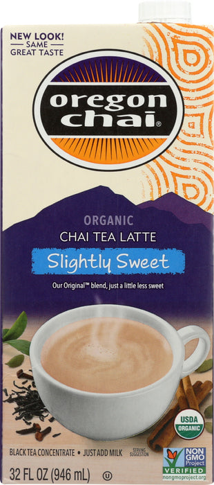 OREGON CHAI: Slightly Sweet Original Chai Tea Latte Concentrate, 32 oz