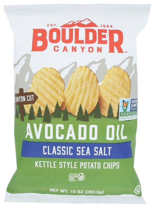 BOULDER CANYON: Avocado Oil Sea Salt Chip Kettle, 10 oz