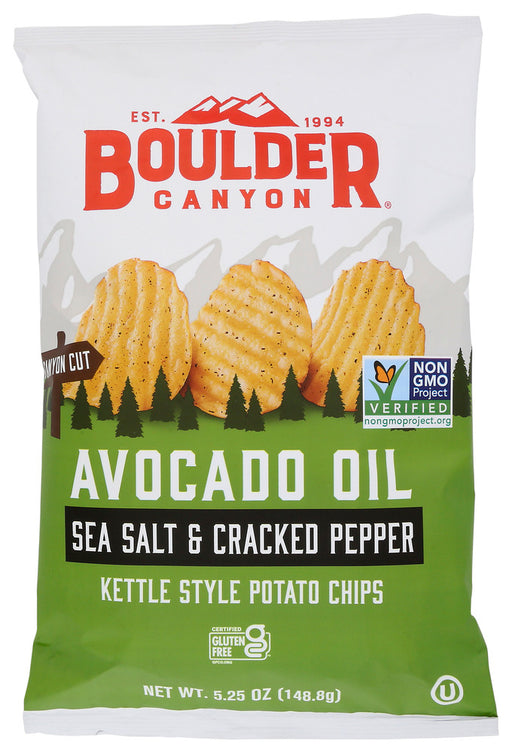 Olive Oil. Sea Salt. Black Pepper. Three ingredients that have always defined seasoning perfection “ together once again. Ready to be enjoyed on or off the mountain. Made from an original family recipe with premium, American grown potatoes, our chips are thickly sliced and kettle cooked in small batches “ guaranteeing a satisfying crunch that can be heard throughout the canyon.