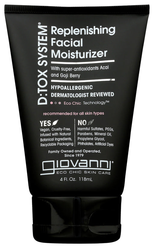 Giovanni Cosmetics D:tox System Replenishing Facial Moisturizer Step 3, 4 Oz