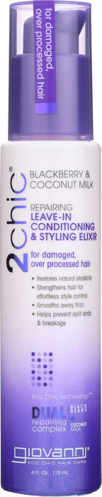 charged with our own Dual Repairing Complex of Blackberry + Coconut Milk for damaged, over processed hair &amp; all skin types