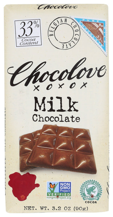 Creamy Belgian milk chocolate crafted from a blend of Javanese and African cocoa beans.