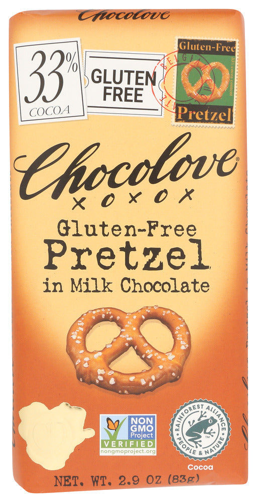 Chocolove Pretzel In Milk Chocolate Bar, 2.9 oz