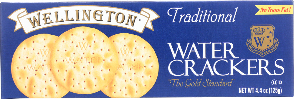 WELLINGTON: Traditional Water Crackers No Trans Fat, 4.4 oz