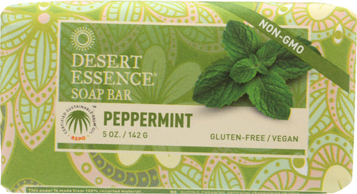 DESERT ESSENCE: Soap Bar Peppermint, 5 oz - No Brand For Less 