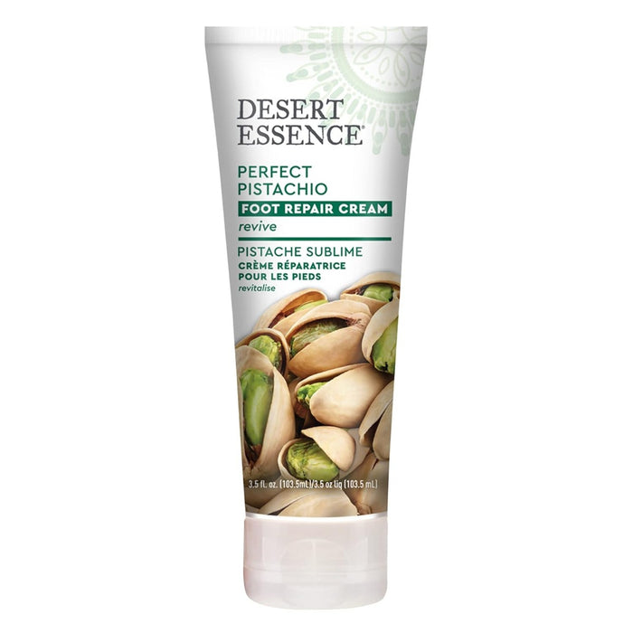 This rich foot repair cream delivers reparative plant moisture, helping revive even the roughest dry feet. Organic Pistachio and Macadamia Oils deliver soothing nutrients like vitamin E and essential fatty acids, while Organic Shea Butter seals moisture protecting and nourishing the skin's moisture barrier. Leaves feet soft, smooth and lightly scented with real Pistachio. Certified to NSF Organic Standard.