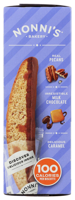 NONNIS: Turtle Pecan Biscotti 8 Pack, 6.88 oz