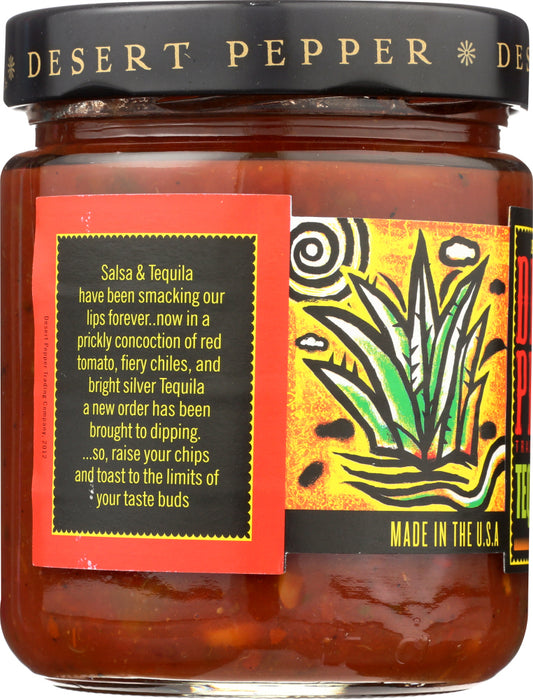 DESERT PEPPER: Tequila Salsa, 16 oz - No Brand For Less 