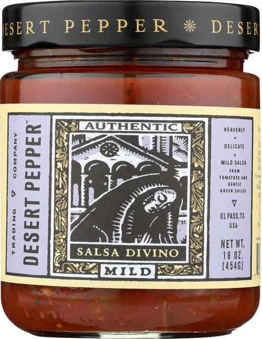 Out of the quiet desert night, where the wind blows cool and you can see directly into the heavens, comes a salsa that will inspire your eternal devotion. Pure of taste and soothing in nature, Salsa Divino is mild, but not without soul. So if what you desire is a salsa unlike any other, this is the answer to your prayers.