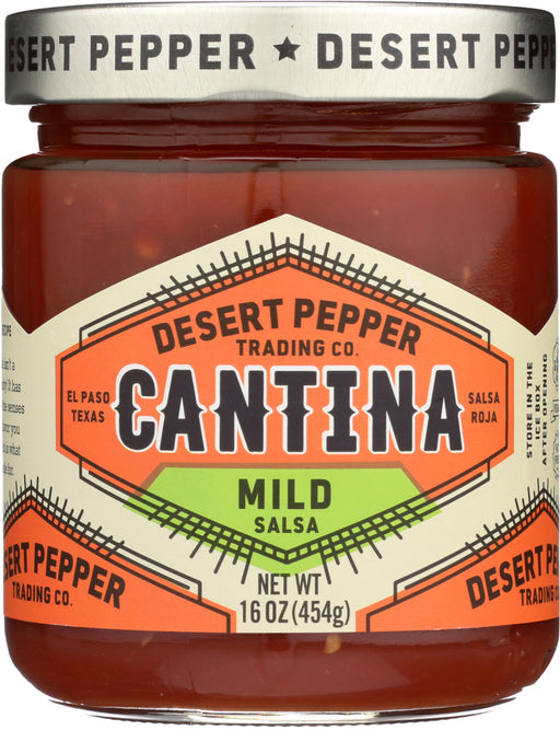 DESERT PEPPER: Salsa Cantina Mild Red, 16 oz - No Brand For Less 