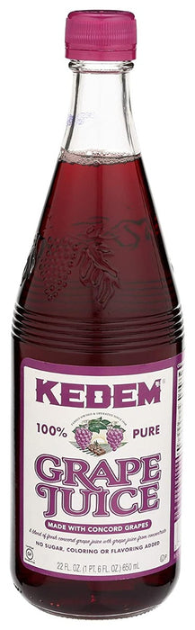 KEDEM: Juice Concord Lite Grape, 22 oz