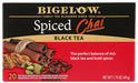 
Each ingredient has been carefully selected by the Bigelow family to deliver an uncompromised quality tea experience. Our Spiced Chai is a perfect blend of rich black tea and flavorful bold spices. Try it on its own or with a little milk and sweetener.
