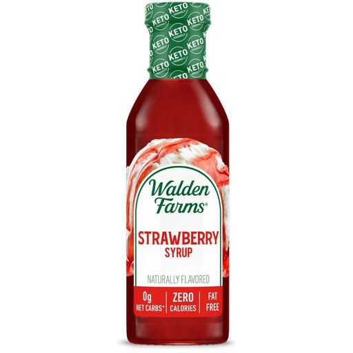 Walden Farms delicious Strawberry Syrup is bursting with pleasing strawberry flavor, contains zero calories or sugars. Now THAT'S something to feel good about!
Enjoy over nice cream, waffles or fruit parfait.