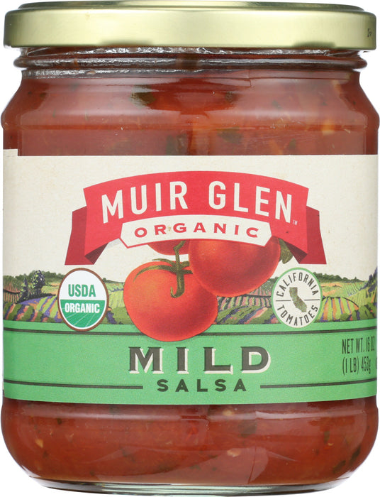 They are grown on organic farms where they are drenched in California sunshine. Juicy tomatoes are harvested at peak flavor, then mixed with onions, jalepeno peppers, garlic, cilantro and lime to make this tasty salsa.