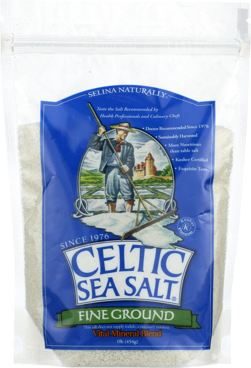 Celtic Sea Salt&reg; Fine Ground is the perfect salt for the novice health buff, and a great way to introduce friends and family to Celtic Sea Salt&reg; Brand salt. Our Fine Ground has no additives and is not processed in any way beyond drying and grinding.Celtic Sea Salt&reg; Fine Ground is kosher and certified organic by Nature et Progr&eacute;s, the highest level of certification allowed in Europe.