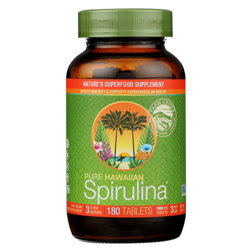 Our Hawaiian Spirulina is available in a 1000mg 3-a-day formula. Take spirulina for a wide range of benefits that includes support to nearly every single organ in the body.