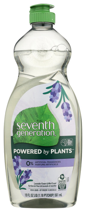SEVENTH GENERATION: Dish Liquid Lavender Flower and Mint Scent, 19 fo
