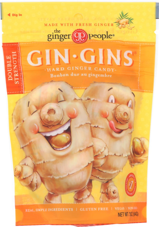 A favourite amongst singers and folks with throat tickles, this double strength hard ginger candy delivers soothing, long-lasting pleasure. A tasty way to satisfy a spicy-sweet tooth.