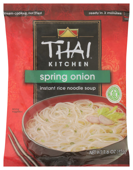 Enjoy a delicious noodle soup made with green onions and spices in just minutes.