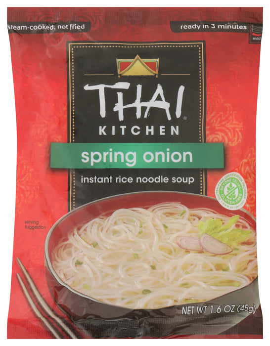 Enjoy a delicious noodle soup made with green onions and spices in just minutes.