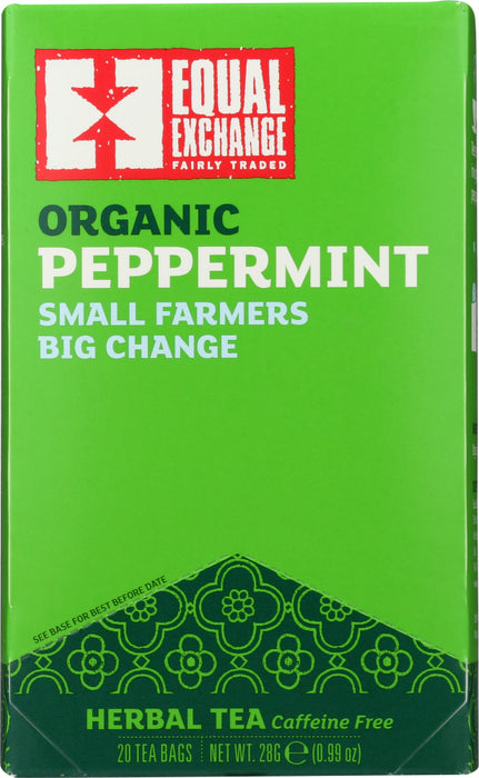 EQUAL EXCHANGE: Tea Peppermint Org, 20 bg - No Brand For Less 