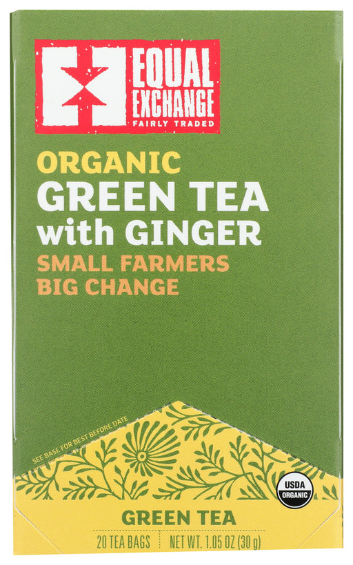 EQUAL EXCHANGE: Tea Green Ginger Organic, 20 bg