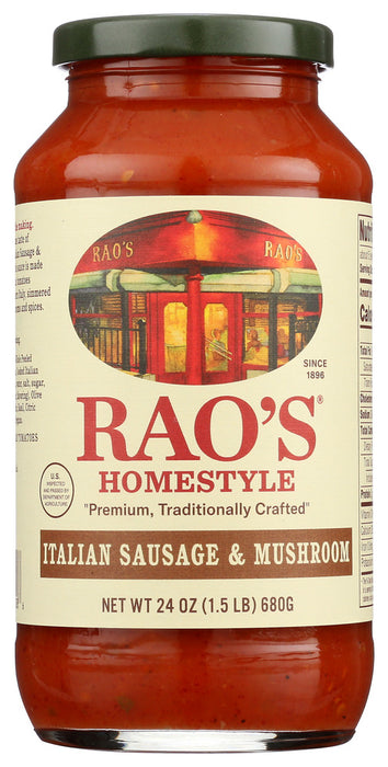 RAOS: Italian Sausage & Mushroom Sauce, 24 oz