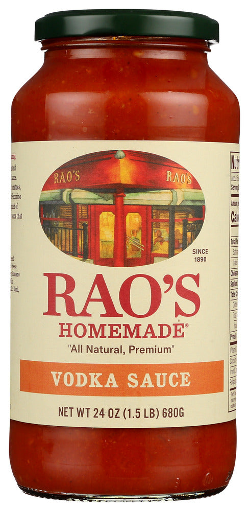 Description
Make Rao's Shrimp with Vodka Sauce and Brandy at home!
A velvety blend of Italian tomatoes, Parmesan cheese, Romano cheeses, fresh onions, garlic, basil and vodka. Mixing quality vodka with tomatoes, onions and garlic, then simmering the alcohol out, leaves you with a rich and creamy vodka sauce with no alcohol content.